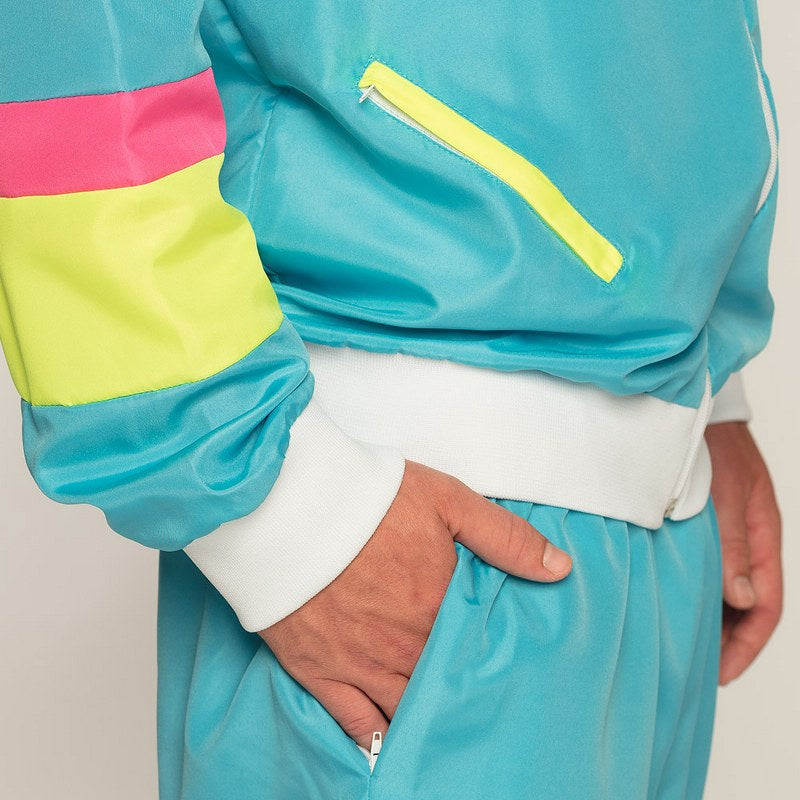 jaren 90 trainingspak blauw