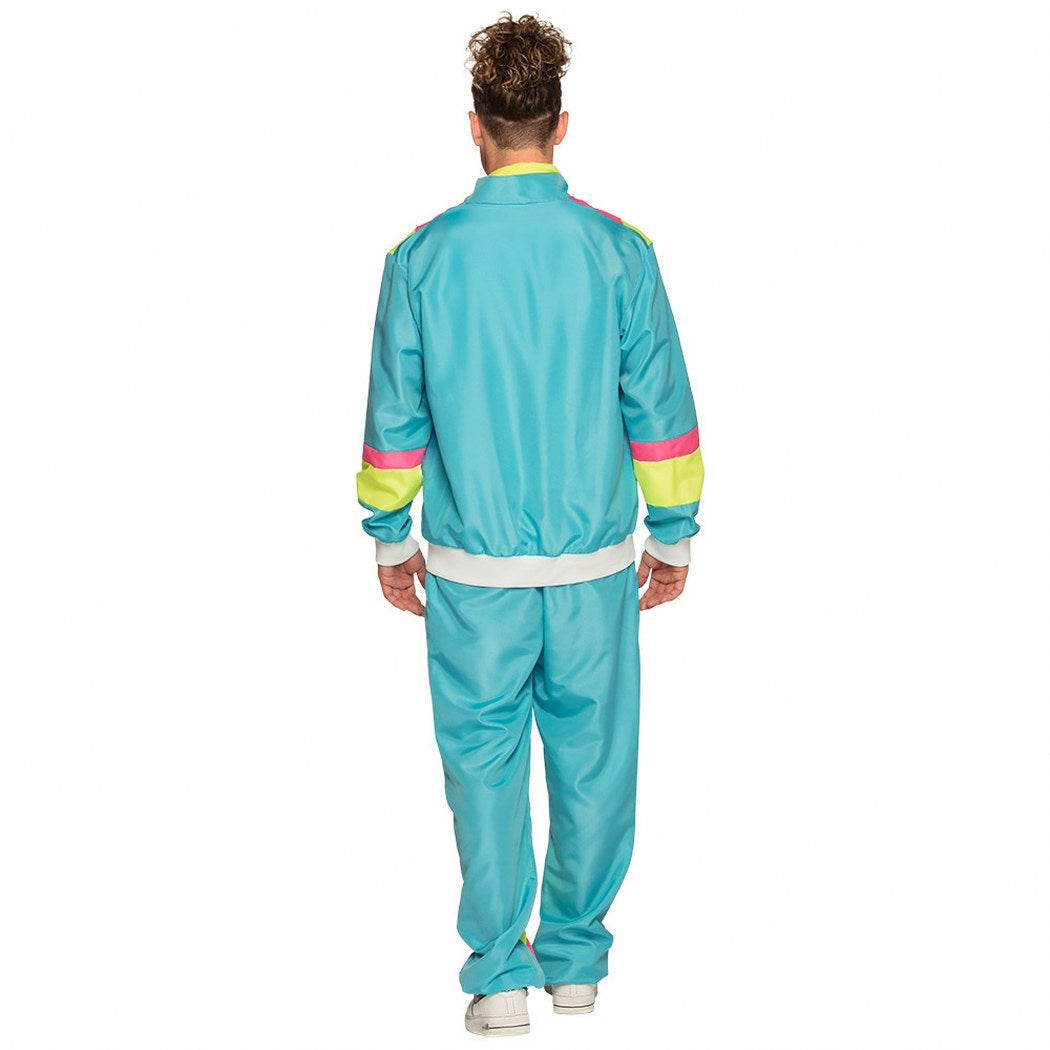 neon trainingspak blauw