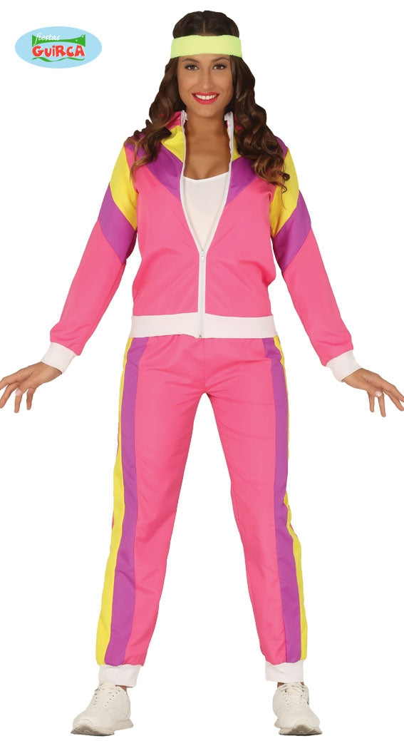 jaren 80 trainingspak Pink