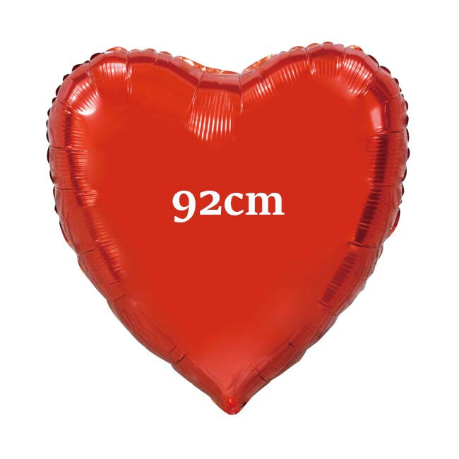 Folie Ballon XL Rood hart 92cm