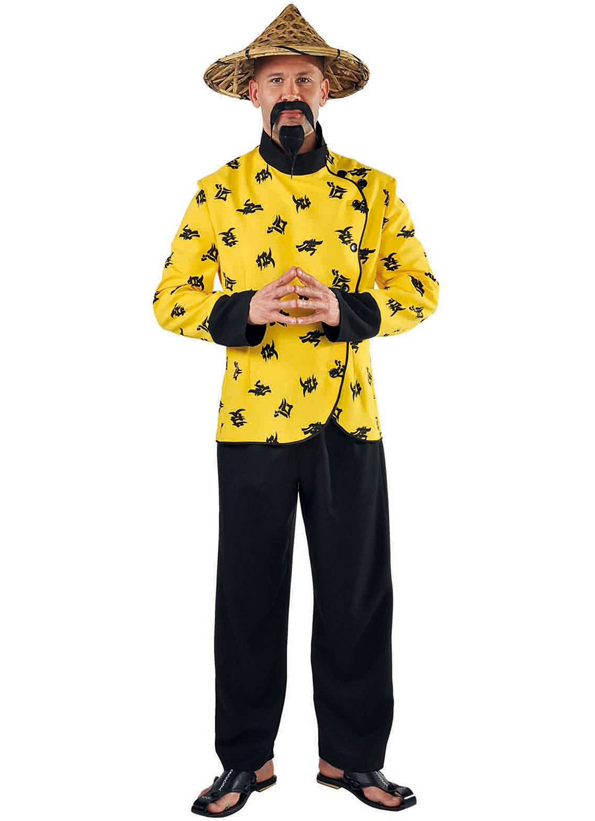 Chinees Kostuum Geel m Zwart