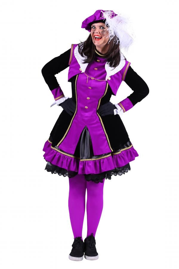 Dames Pietenpak Graciosa Paars-Zwart