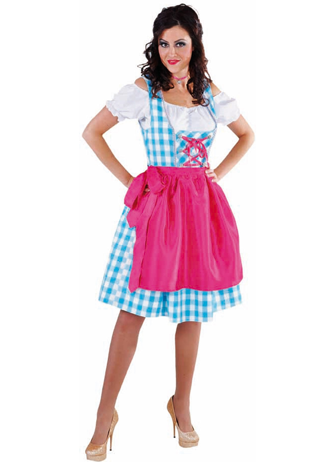 Dirndl 3-delig Turquoise