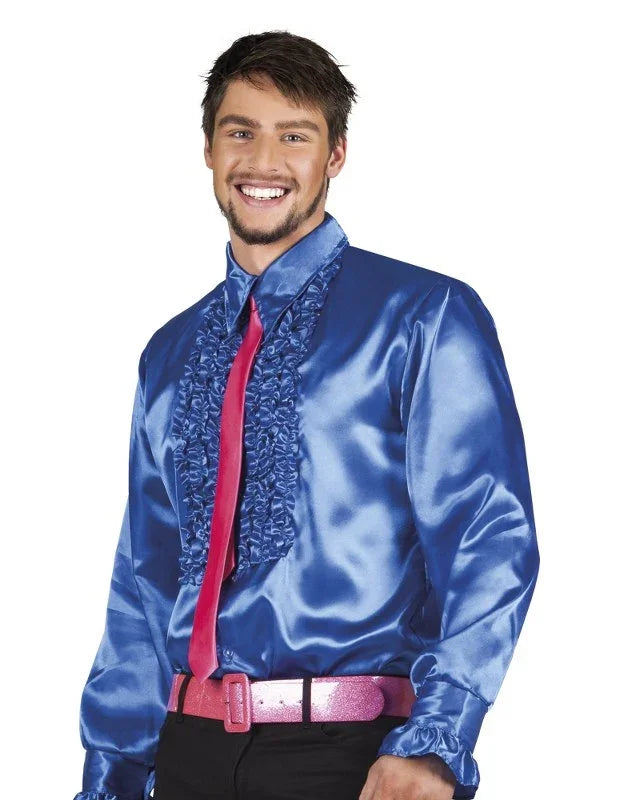 discoblouse blauw