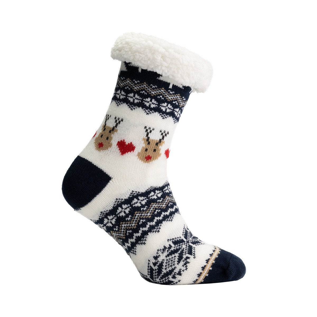 Dikke kerstsokken met bontrand
