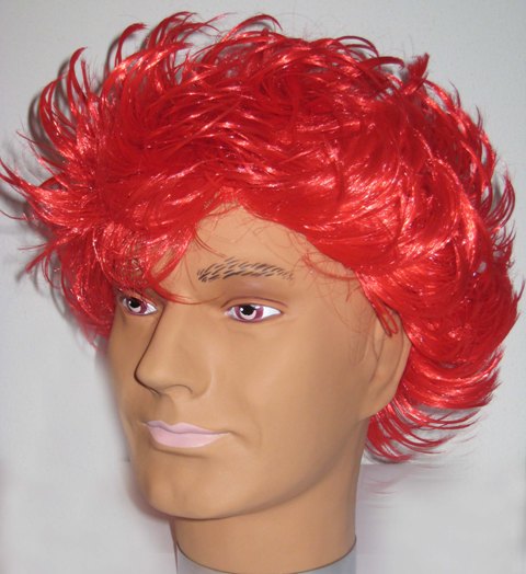 gelpruik rood