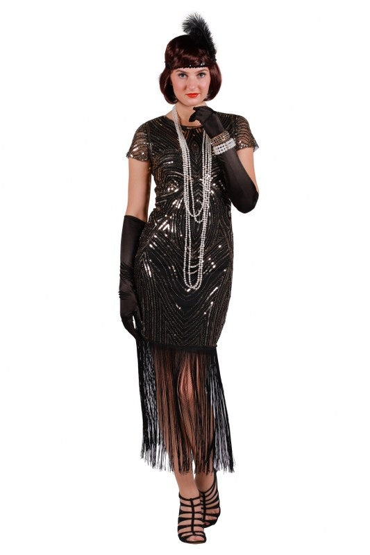 Charleston jurk Zwar zilver