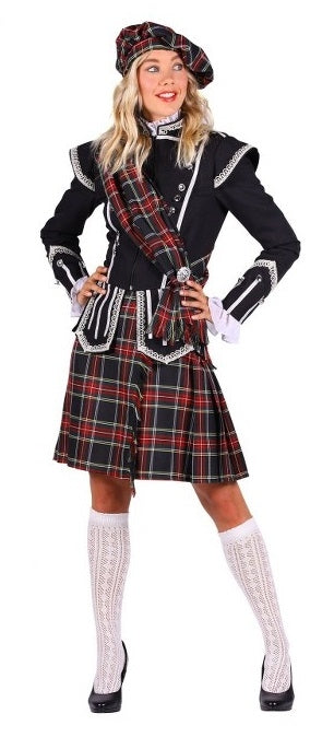 Schots deameskostuum rose