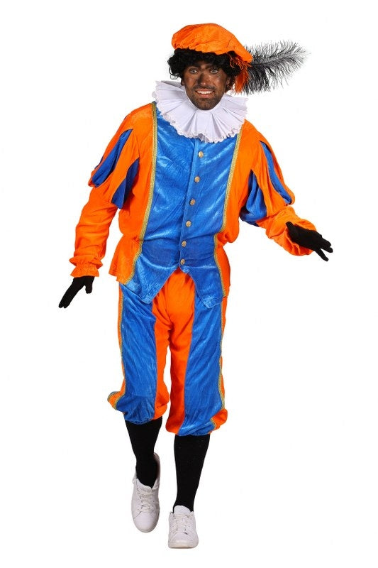 geodkoop pietenpak blauw oranje