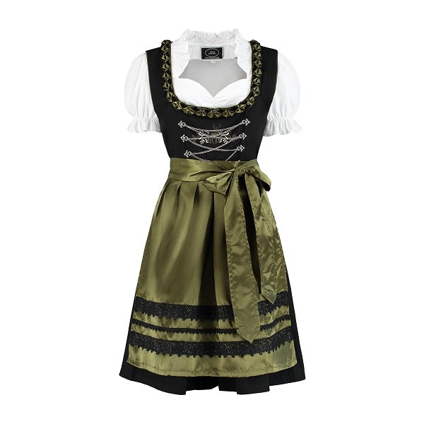 dirndl luxe 3 delog groen zwart