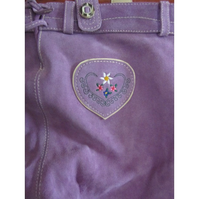 Dames Lederhose Lila