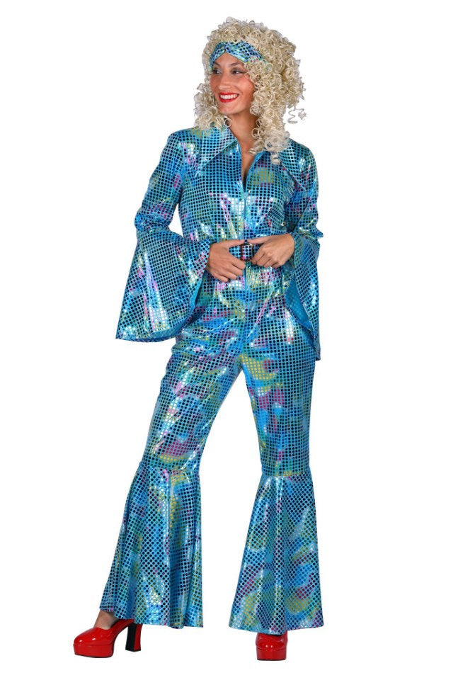 catsuit glitter turquoie