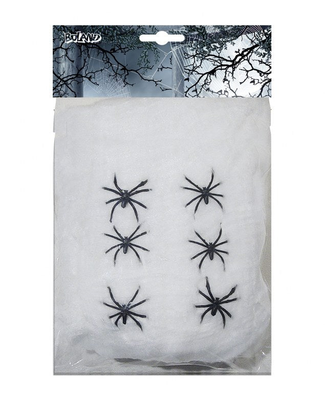 Spinnenweb met 6 spinnen 100gr