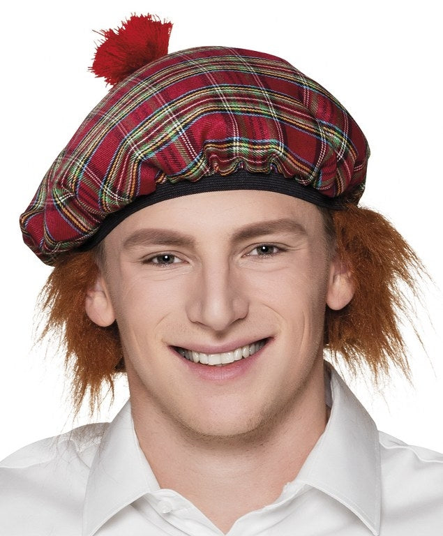 Schotse hoed met haar