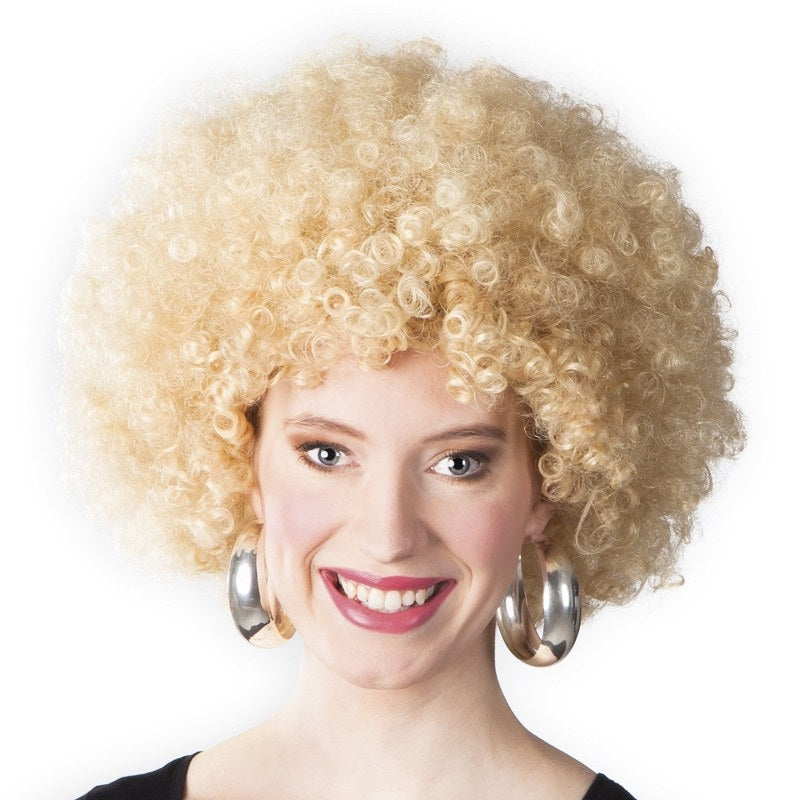blonde afropruik