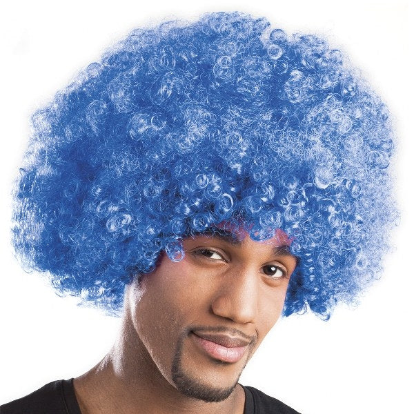 blauwe afropruik