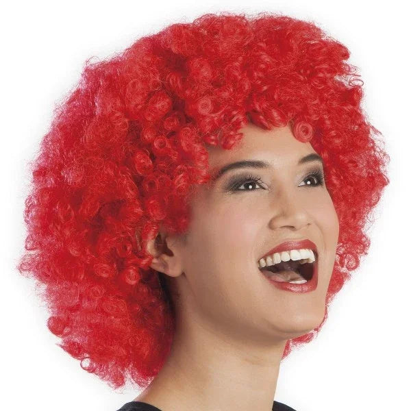 rode afro discopruik