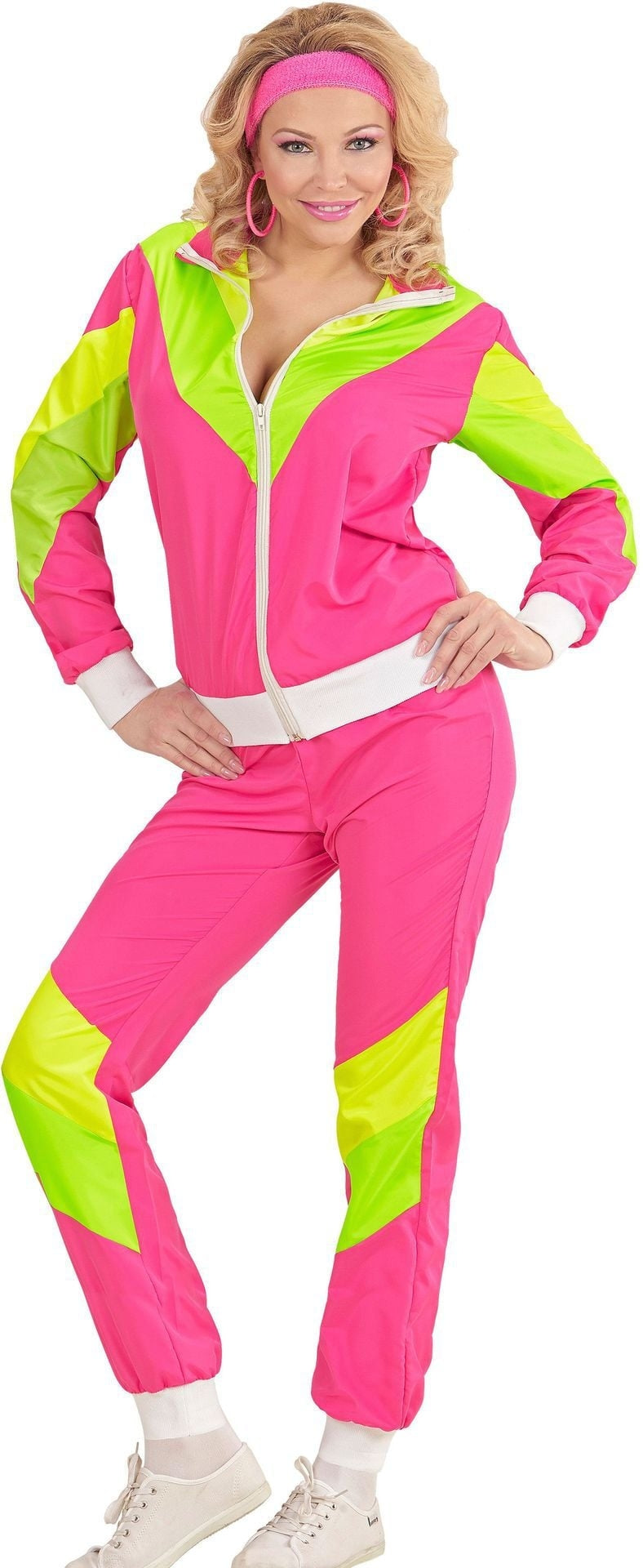 Fluor Trainingspak Roze Jaren 80/90