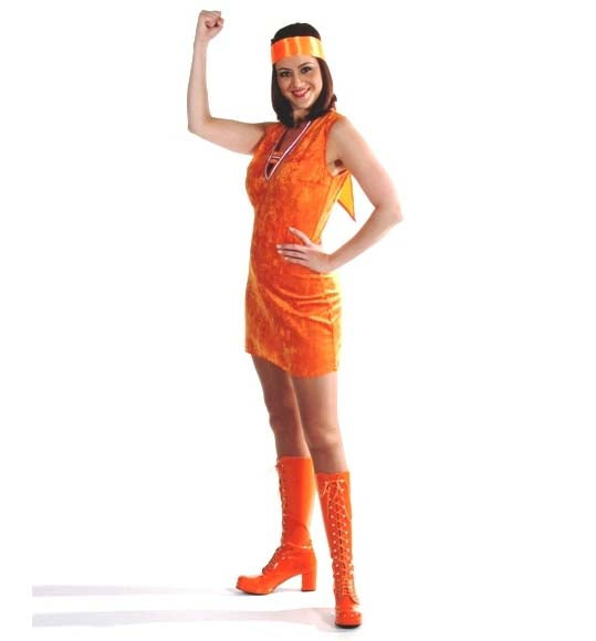 oranje jurk