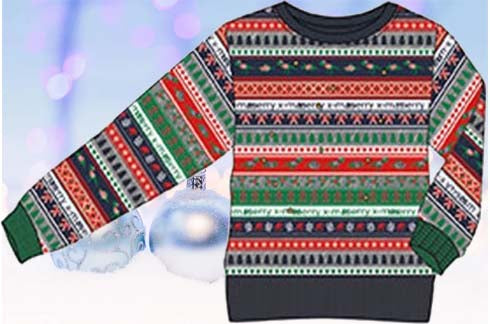 Kersttrui met lampjes Merry Christmas