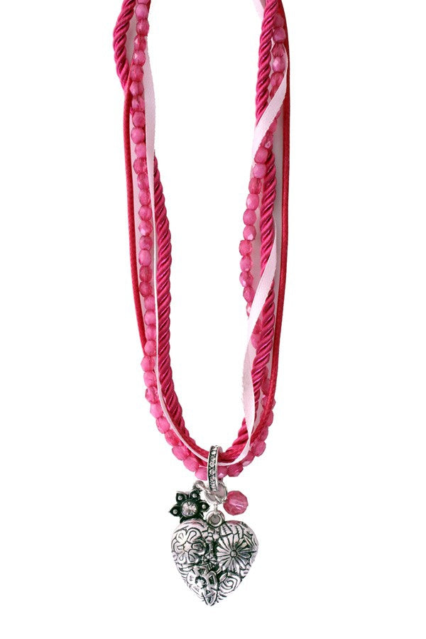 oktoberfeest ketting roze