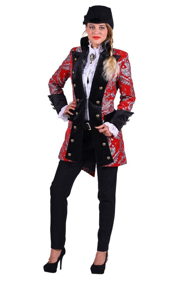 Brokaatjas Royale Dames Zwart Zilver