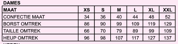 Dames Jas Roze
