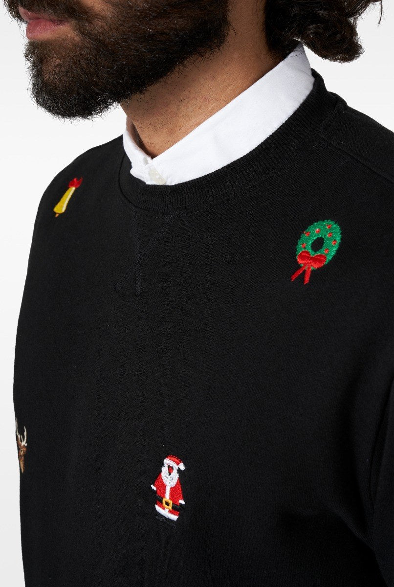 X-mas icons trui black opposuit