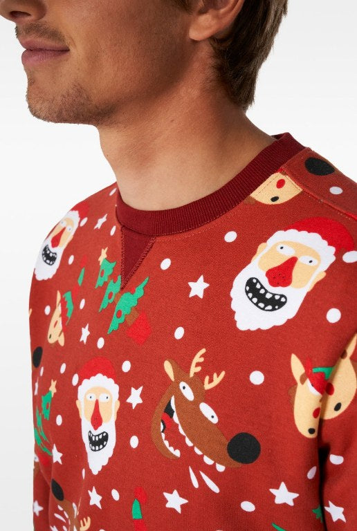 Foute kersttrui rood