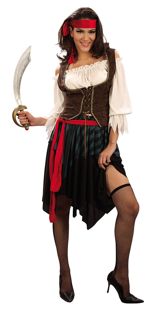 Piraat kostuum dames met rok