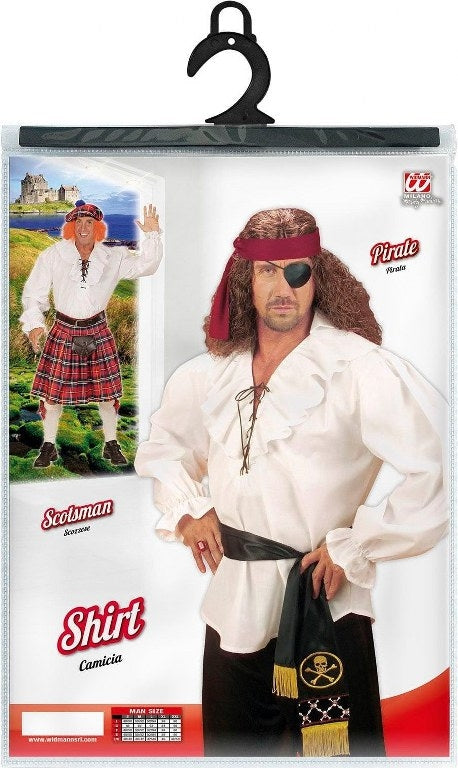 Piratenblouse Wit Heren