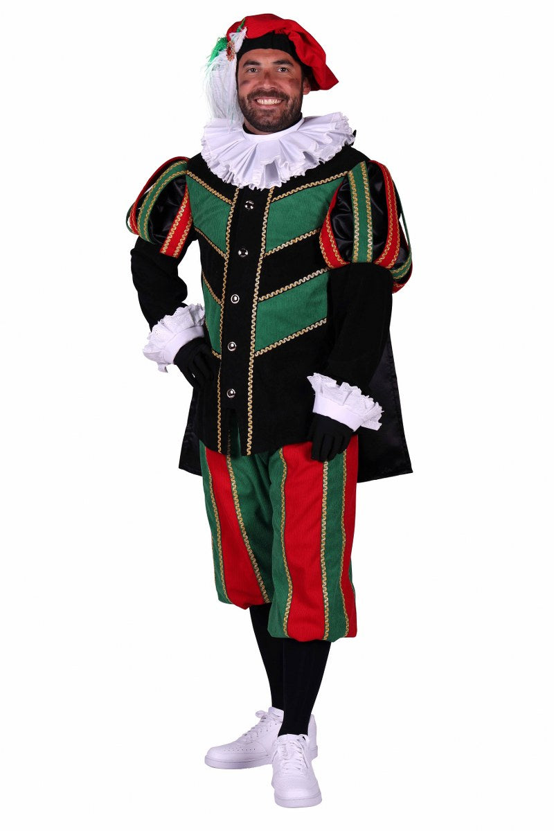 Pietenpak met cape rib fluweel