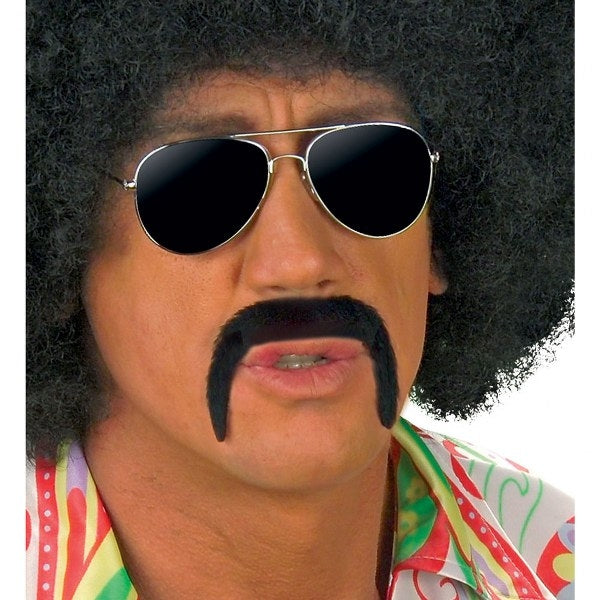 Snor 70's zwart