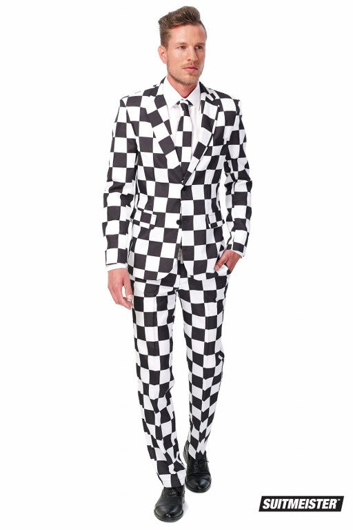 Dambord kostuum OPPOsuit