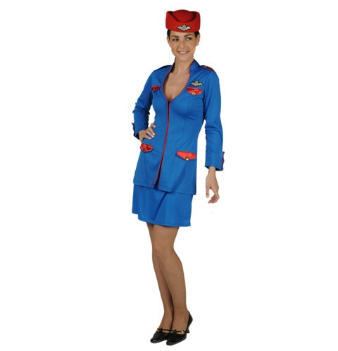 stewardess pakje kobalt