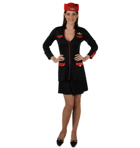stewardess pakje zwart