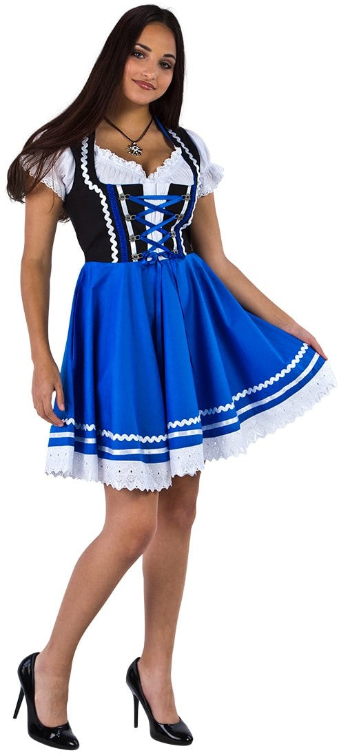 dirndl blauw