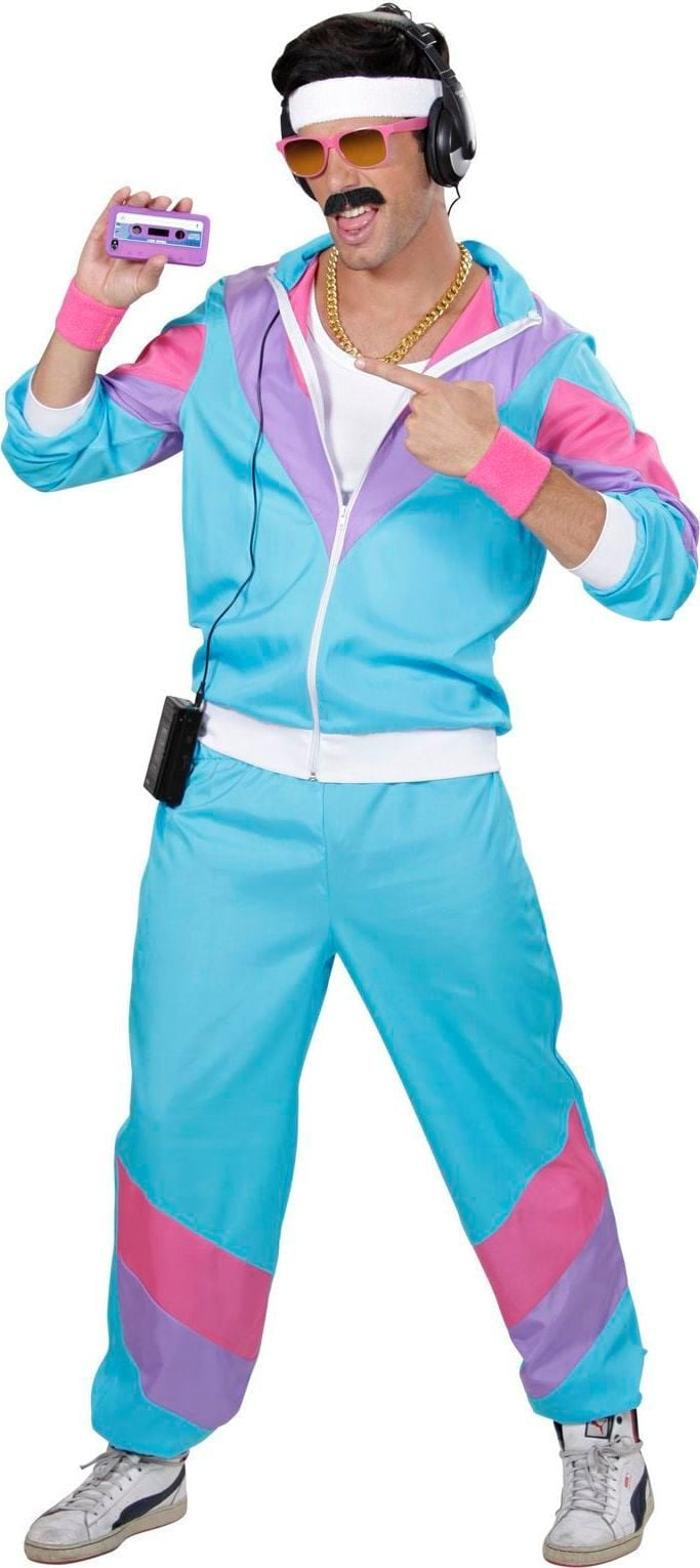 Trainingspak Blauw Jaren 80