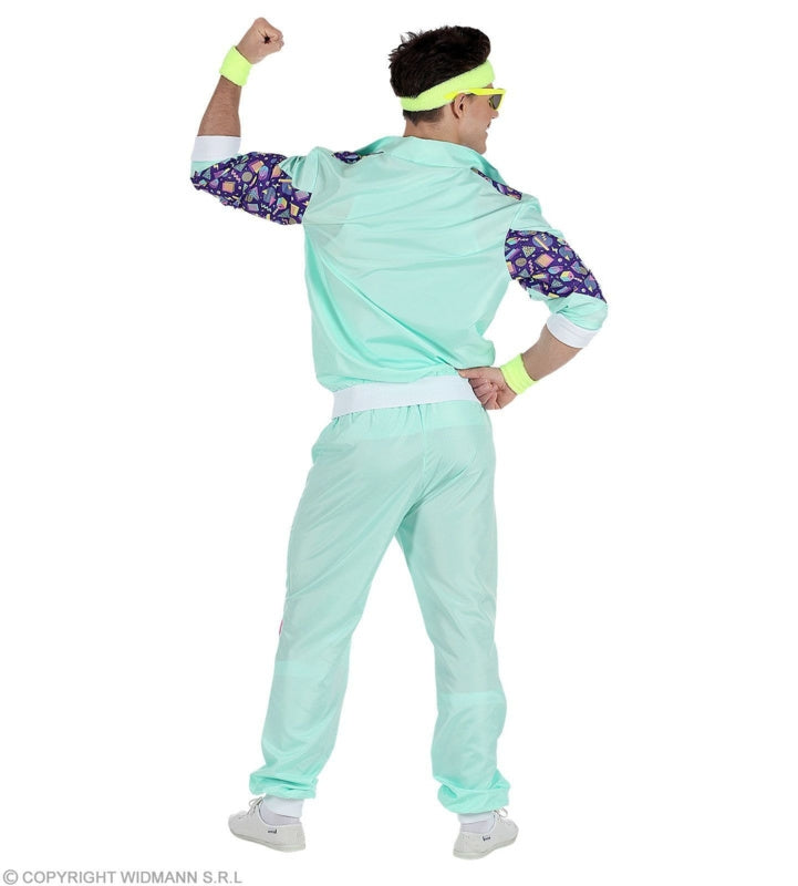 Trainingspak jaren 90 Mint Groen