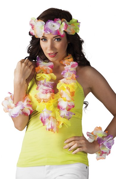 hawaii krans en haarband