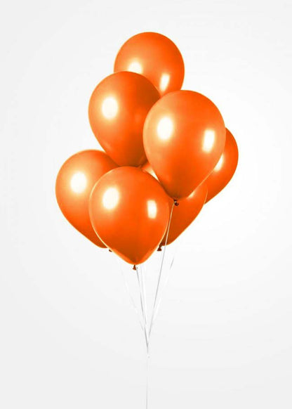 50 oranje ballonnen
