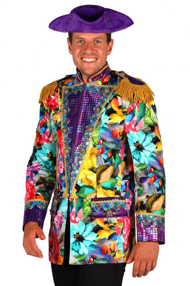 carnavalsjas voor heren flower