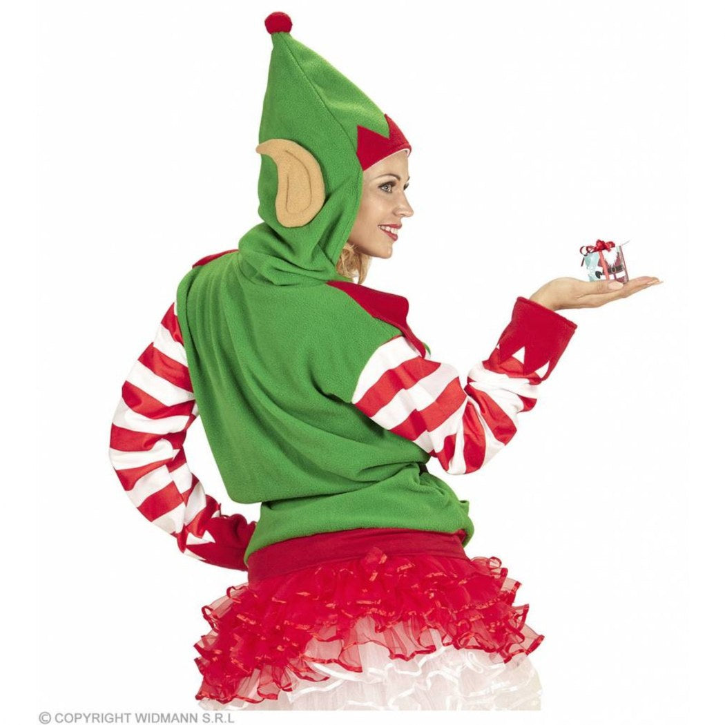 kerstelf hoodie met kerstelf oortjes