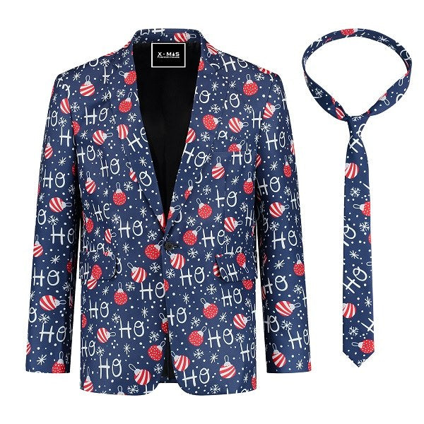Blazer HO HO HO Kerst met stropdas