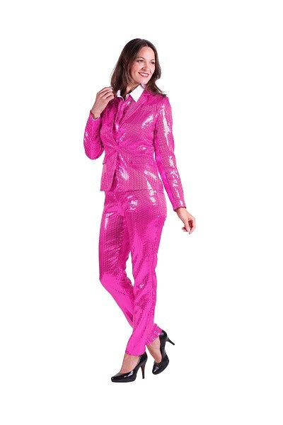 Roze glitterpak voor dames