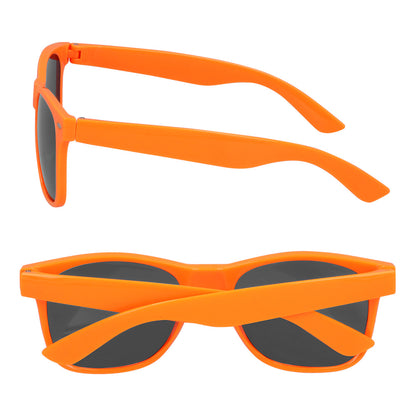 oranje bril zijkant en achterkant
