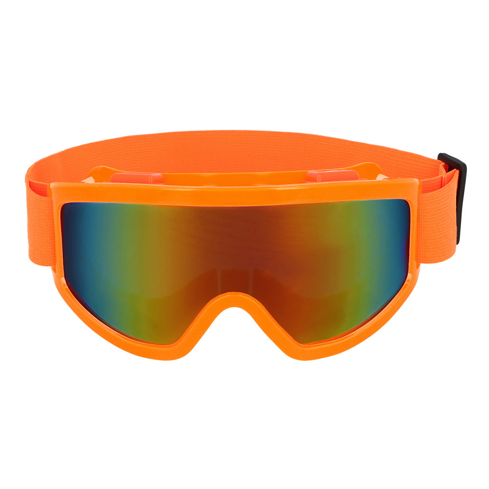 Party skibril neon oranje UV