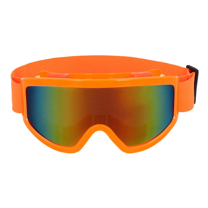 Party skibril neon oranje UV
