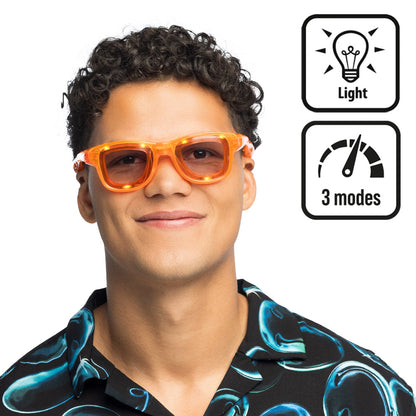 Led Partybril Blink - Oranje