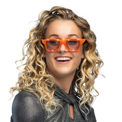 Led Partybril Blink - Oranje